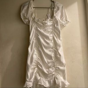 White mini dress